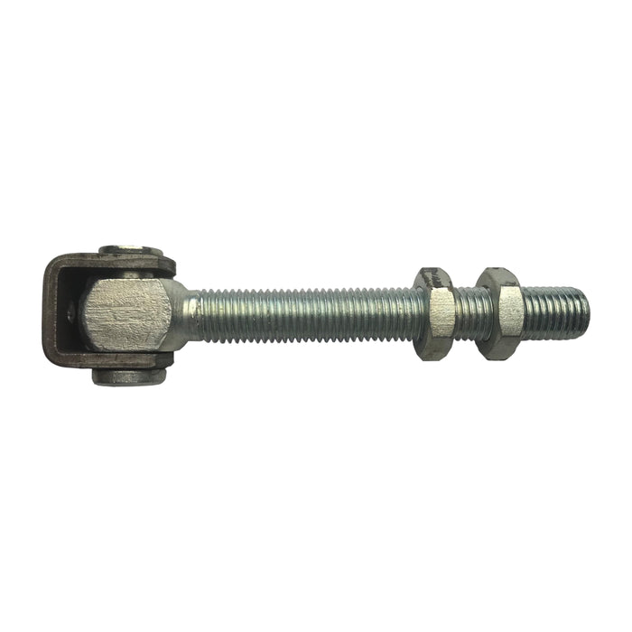 Stalen scharnier M20x140 (stalen beugel en 2x halve moer, rest elvz)